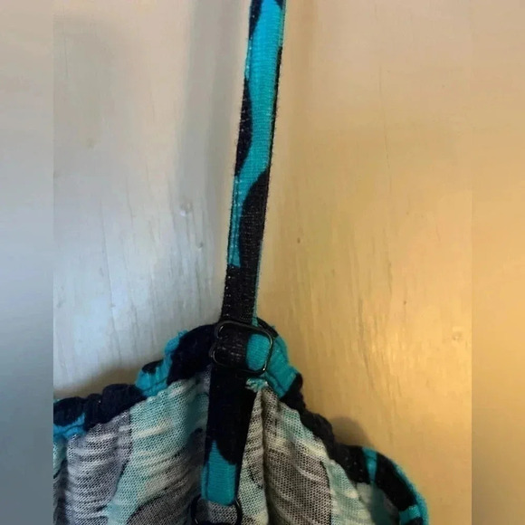 Boden Amber Blue Day Dress Size 4R Tropical Floral - Picture 10 of 11